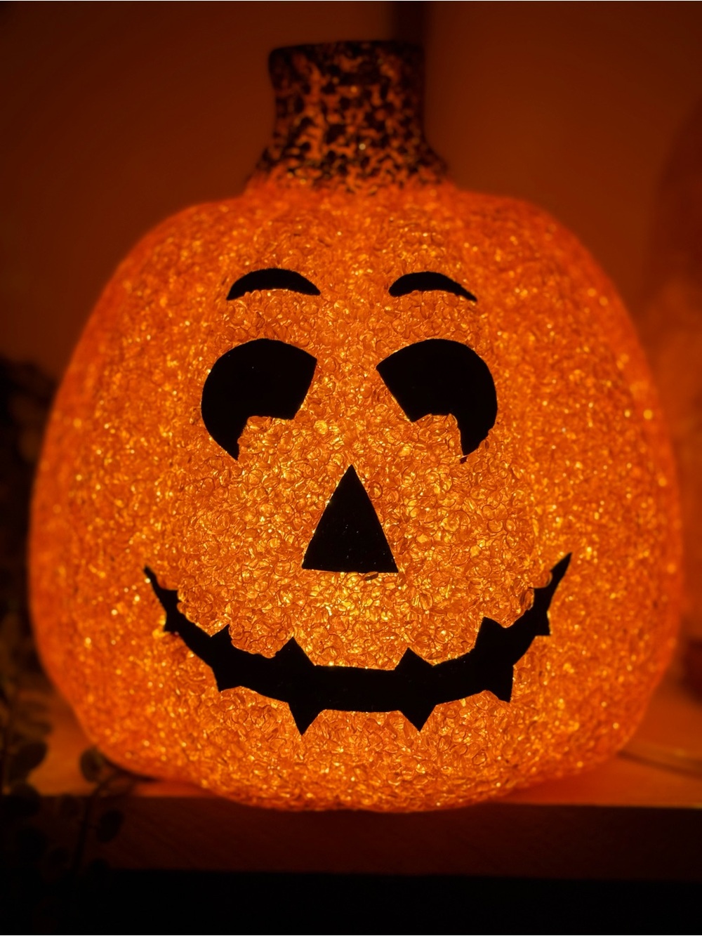 Vintage Orange Pumpkin Jack-O'-Lantern - Light Up 🎃